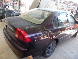 2001 Honda Civic LX Purple Sedan 1.7L AT #A24904